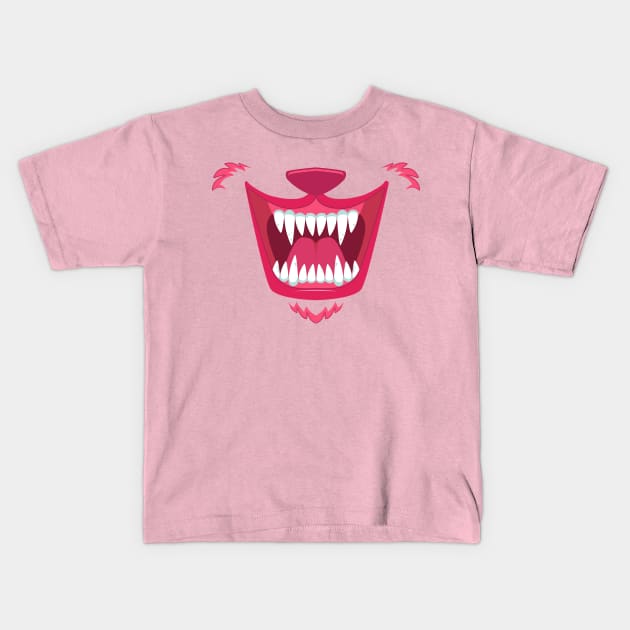 Female Werewolf Kids T-Shirt by gastaocared